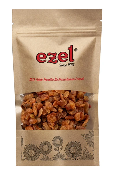 Ezel Kuruyemiş Çekirdeksiz Sarı Üzüm 500g - Taze ve Doğal - Zipli Ambalaj ürün görseli 1