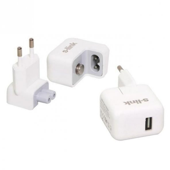 S-LİNK IP-587/IP-801/IP-860/SLP-200 USB IPOD/IPAD/IPHONE5 USB  (BEYAZ) 5V 2A ADAPTÖR ürün görseli 1