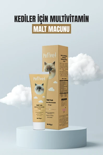 PufiVet Multivitamin Kedi Maltı| Bağışıklık Sistemi Destekleyici ürün görseli 1