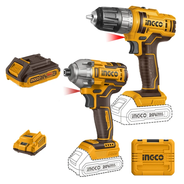Ingco Coslı230708 Li-ion Akülü Matkap Ve Vidalama 20v ürün görseli 1