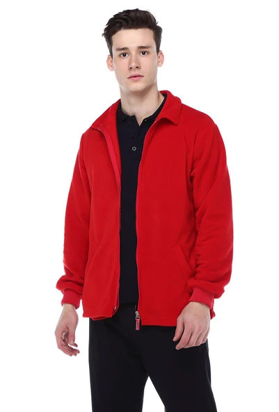 2 CEPLİ KIRMIZI POLAR - Resim 3