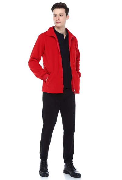 2 CEPLİ KIRMIZI POLAR - Resim 4