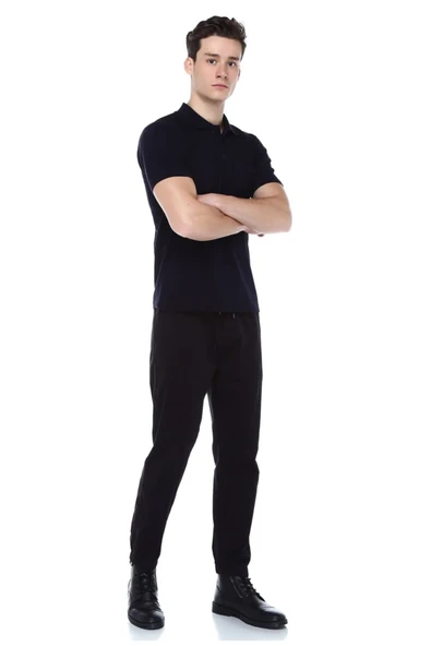 POLO YAKA SİYAH TİŞÖRT ürün görseli 1