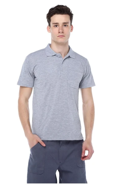POLO YAKA GRİ TİŞÖRT ürün görseli 1