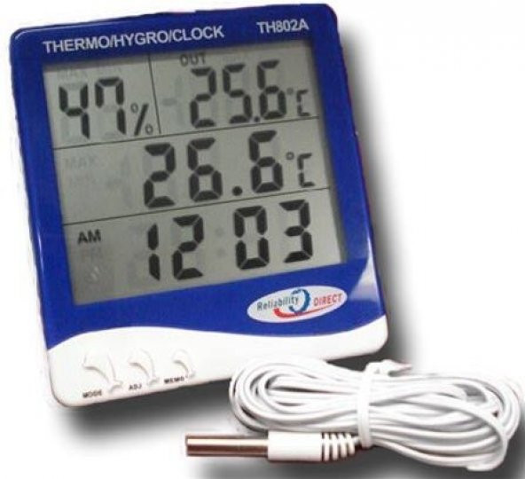 Termometre TH 802A HygroMETRE Technıc ürün görseli 1