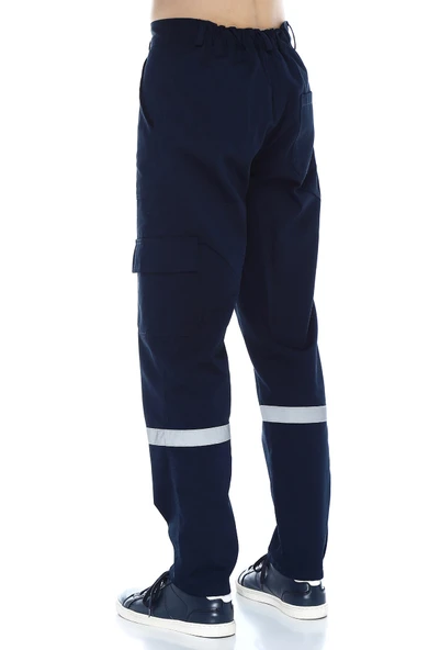 7/7 GABARDİN LACİVERT PANTOLON - Resim 2
