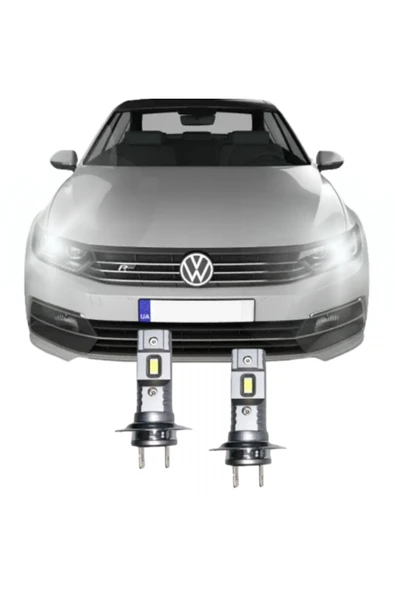 Fardoktoru VW PASSAT B8 LED KISA FAR AMPULÜ H7 Mini Led 2'li Set ürün görseli 1