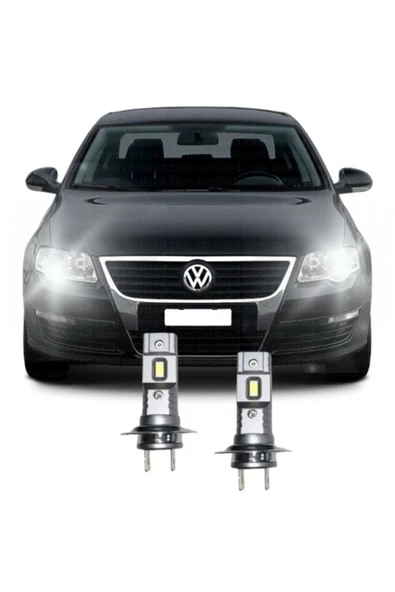Fardoktoru VW PASSAT B6 LED H7 KISA FAR AMPULÜ Mini Led 2'li Set ürün görseli 1