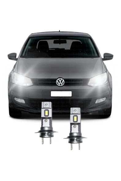 Fardoktoru VW POLO 6r 6c LED KISA FAR AMPULÜ Mini Led 2'li Set H7 ürün görseli 1