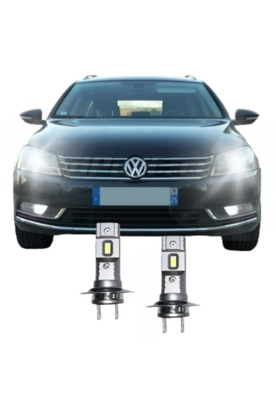 Fardoktoru VW PASSAT B7 LED KISA FAR AMPULÜ H7 Mini Led 2'li Set ürün görseli 1