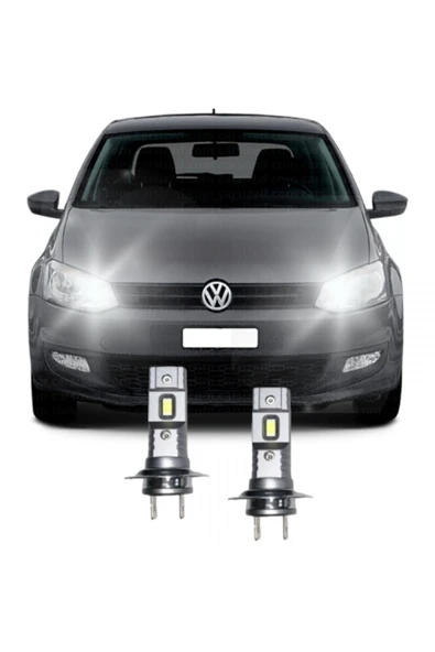 Fardoktoru VW POLO 6r 6c LED UZUN FAR AMPULÜ Mini Led 2'li Set H7 ürün görseli 1
