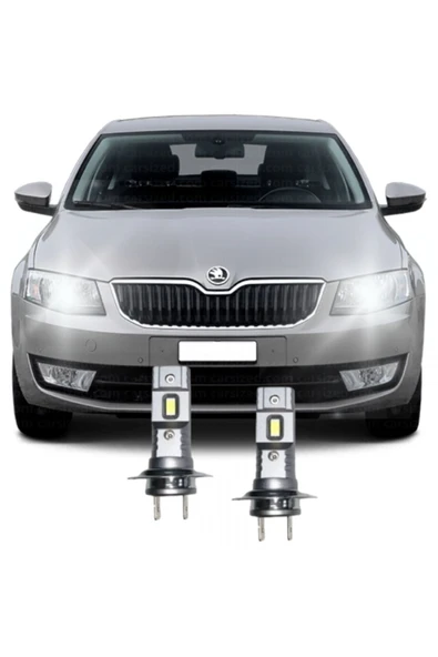 Fardoktoru SKODA OCTAVIA (2013-2017) LED KISA FAR AMPULÜ H7 Mini Led 2'li Set ürün görseli 1