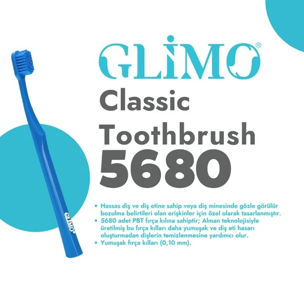 Glimo Classic Extra Soft 5680 Diş Fırçası - Resim 4