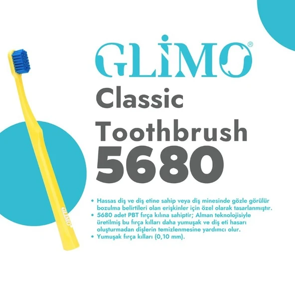 Glimo Classic Extra Soft 5680 Diş Fırçası - Resim 2