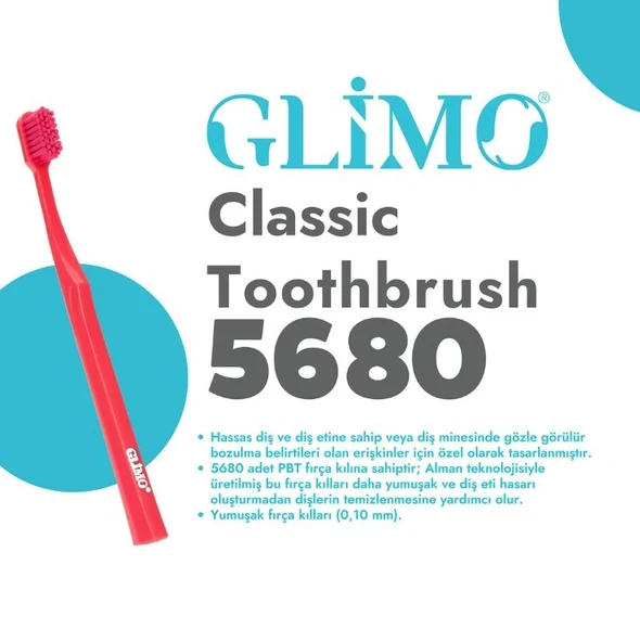 Glimo Classic Extra Soft 5680 Diş Fırçası - Resim 3