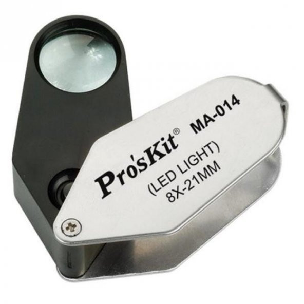 Proskit MA-014 Işıklı Büyüteç  8x21mm ürün görseli 1