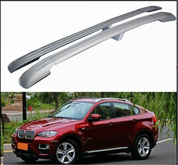 Bmw X6 Uyumlu Tavan Çıtası Silver Gümüş 2008 2015 ürün görseli 1