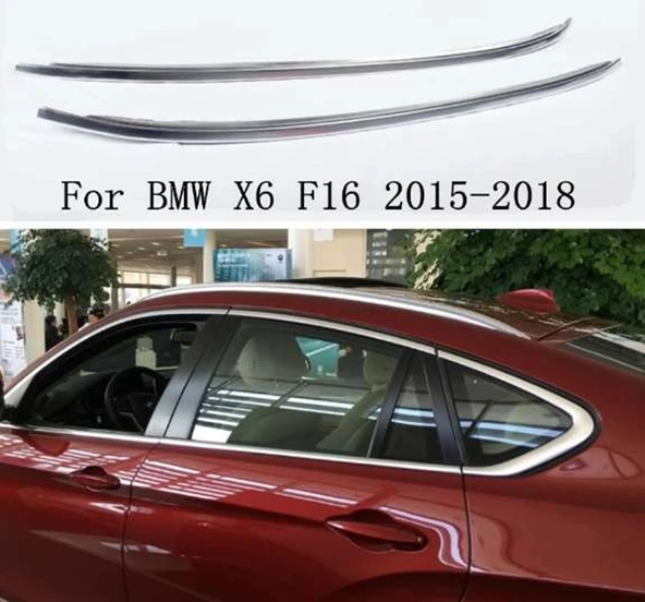 Bmw X6 Uyumlu 2016 2019 Tavan Çıtası Gümüş Gri ürün görseli 1