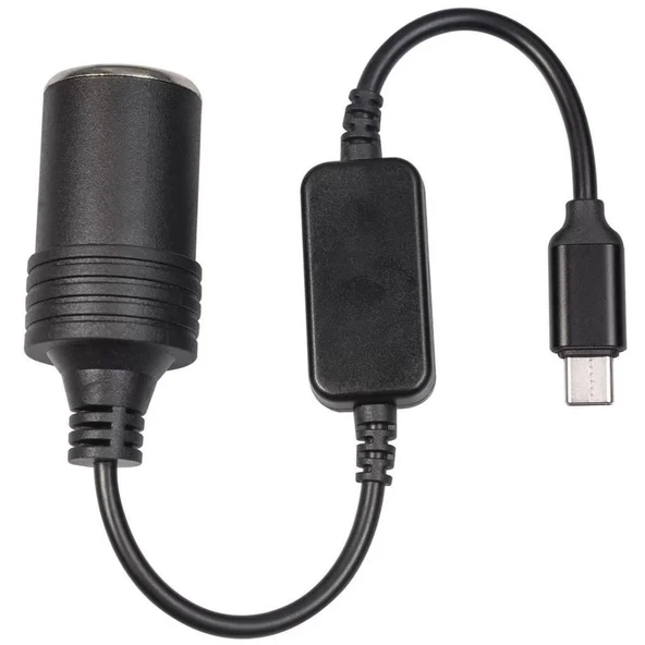 Type-c 5 Volt To 12 Volt Çakmak Fi̇ş Çevi̇ri̇ci̇ ürün görseli 1