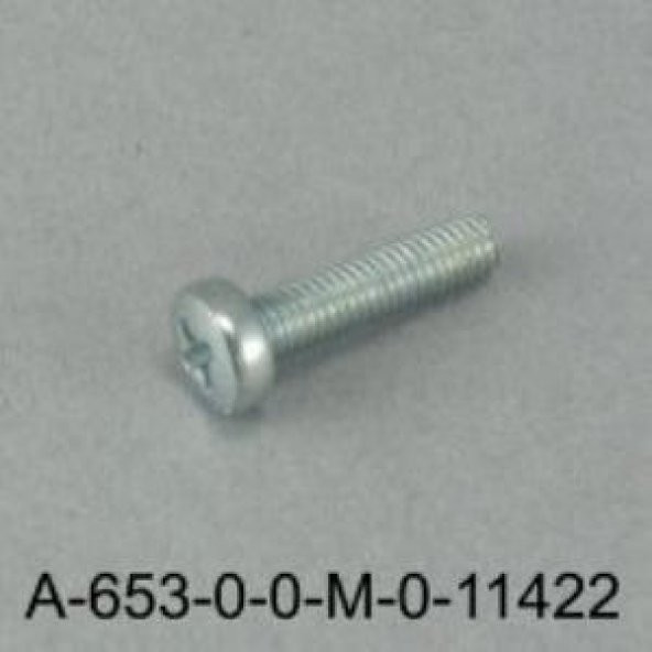 A-653-P-0-S-0 M3x12 mm YSB Metrik Siyah Vida ürün görseli 1