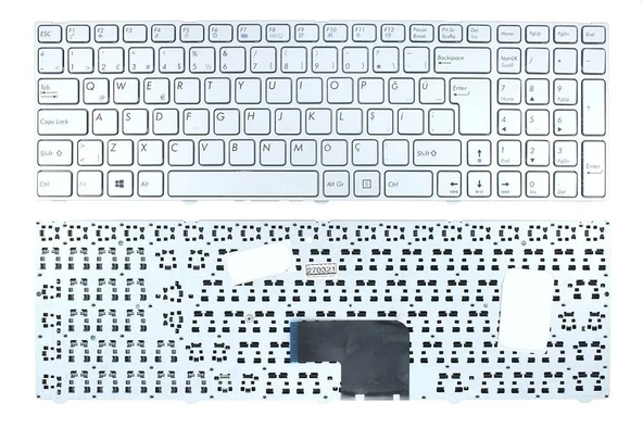 Casper Nirvana CGU.2820-4L05A Notebook Klavye - Tuş Takımı / Silver - TR ürün görseli 1
