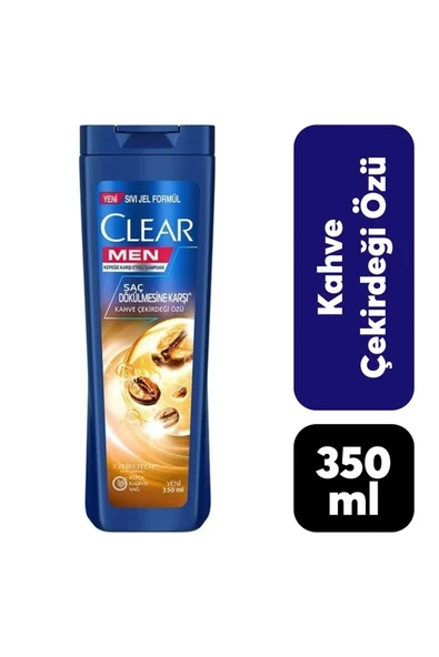 Clear Men Kepeğe Karşı Etkili Şampuan Saç Dökülmesine Karşı Kahve Çekirdeği Özü 350 ml ürün görseli 1
