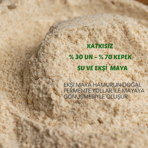 GLUTENSİZ KEPEKLİ KÖY EKMEĞİ - Resim 2