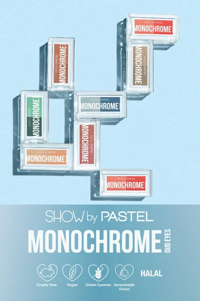 SHOW BY PASTELMonochrome Duo Eyes - Ikili Far Paleti 27 Lux ürün görseli 1