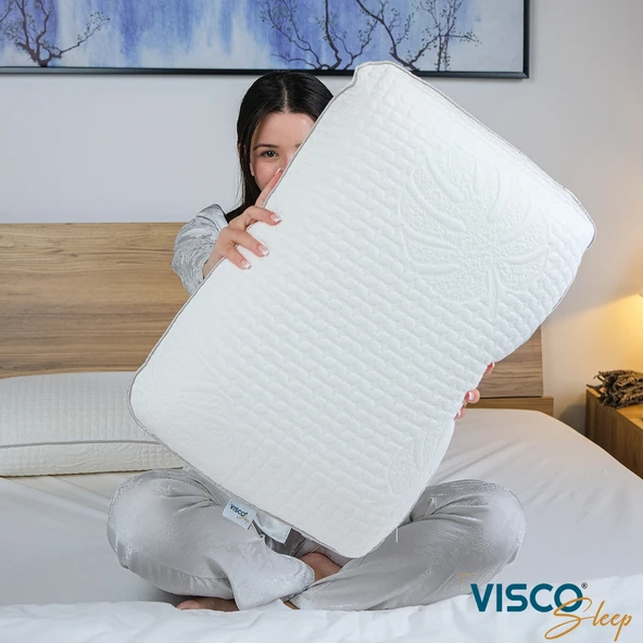 Visco Yastık Ergonomik Yastık Risus Viskon Kılıflı Yastık 60x40x15 CM ürün görseli 1