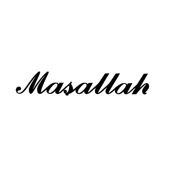 Maşallah Sticker Siyah Yazı Sticker ürün görseli 1