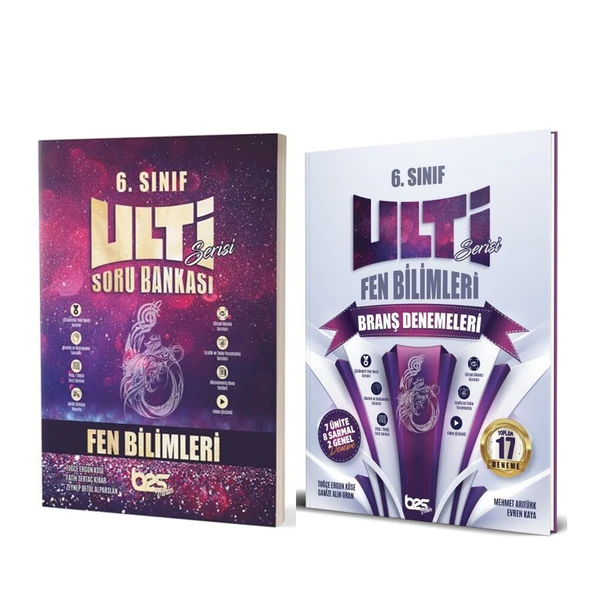Ulti Yayınları 6.Sınıf Fen Bilimleri Soru Bankası ve Deneme Seti 2 Kitap ürün görseli 1