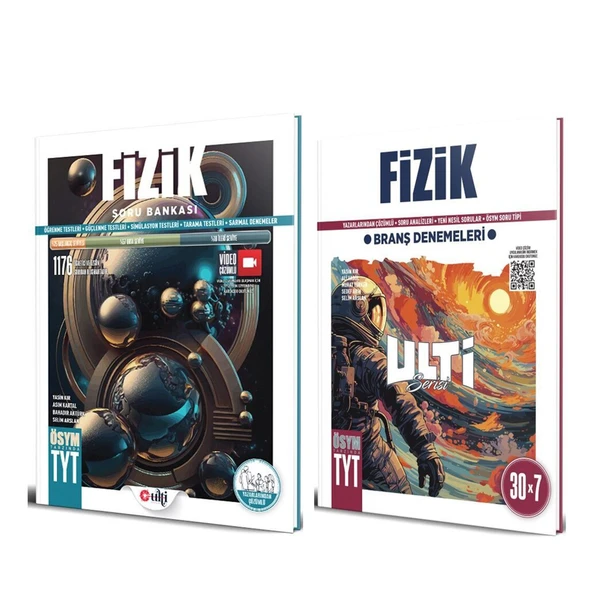 Ulti Yayınları TYT Fizik Soru Bankası ve Deneme Seti 2 Kitap ürün görseli 1