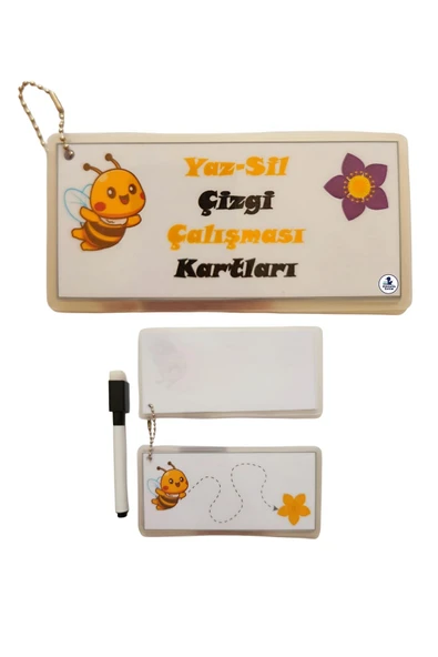 Yazsil Çizgi Çalışması Kartlarım Yazsil Kalem Hediyeli ürün görseli 1