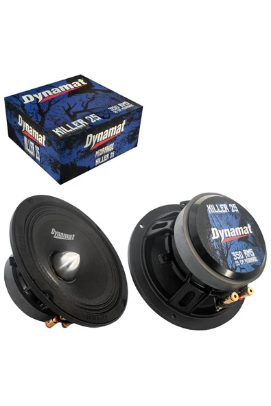 Dynamat Kıller-25 Oto Midrange 25cm 350 Watt 2 Adet ürün görseli 1