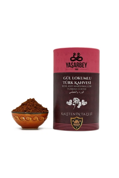 Yaşarbey MARDİN KLASİK GÜL LOKUMLU TÜRK KAHVESİ 400 GR ürün görseli 1