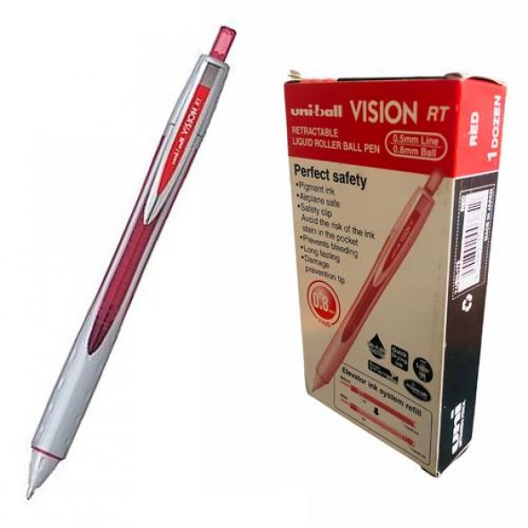 UNI VISION ROLLER BASMALI 08 KIRMIZI12 LI(UBN-178) ürün görseli 1