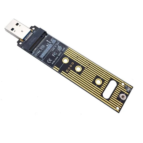 4767 M.2 NVME SSD To USB 3.0 Pci-e Express M-Key Çevirici Dönüştürücü Adaptör Kutusu içi ürün görseli 1