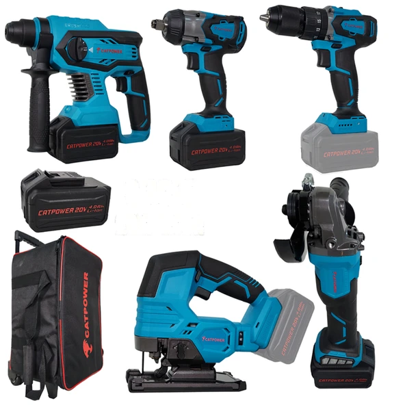 Catpower 4150 Kömürsüz Akülü 5'li Set ürün görseli 1