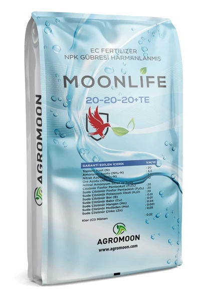 Agromoon Moonlife 20-20-20+Te NPK Sıvı Damlama Gübresi 15 Kg ürün görseli 1