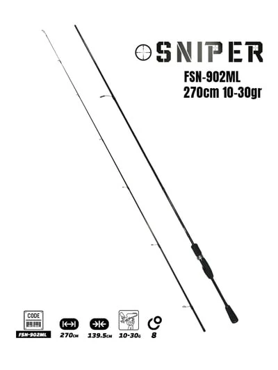 Fujin Sniper 270cm 10-30gr Spin Kamış FSN-902ML ürün görseli 1