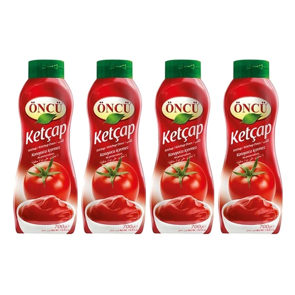 Öncü Ketçap 700 G Tatlı x 4 Adet ürün görseli 1