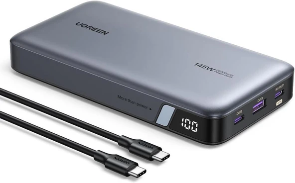 Ugreen PD QC Led Göstergeli Taşınabilir Hızlı Şarj 145W 25.000mAh Powerbank - Teşhir ürün görseli 1