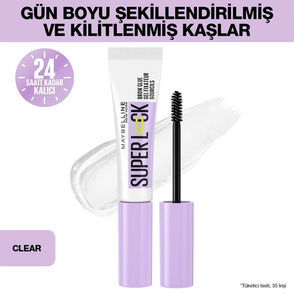 Maybelline New York Super Lock Brow Glue Kaş Sabitleyici Maskara ürün görseli 1