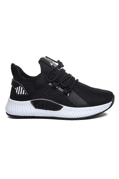 Celira Axs Siyah Beyaz Triko Erkek Sneaker Spor Ayakkabı ürün görseli 1