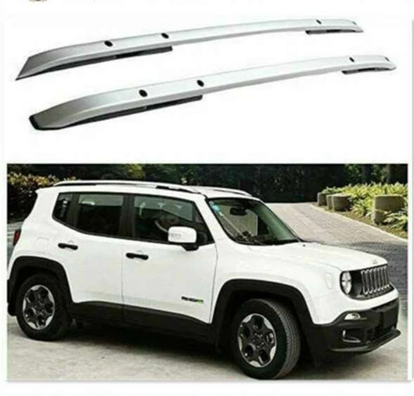 Jeep Renegade Uyumlu 2014 Sonrası Tavan Çıtası Gümüş Gri ürün görseli 1