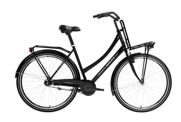 Bisan Fluante C 28 Jant 52 CM Parlak Siyah Gri Şehir Bisikleti ürün görseli 1