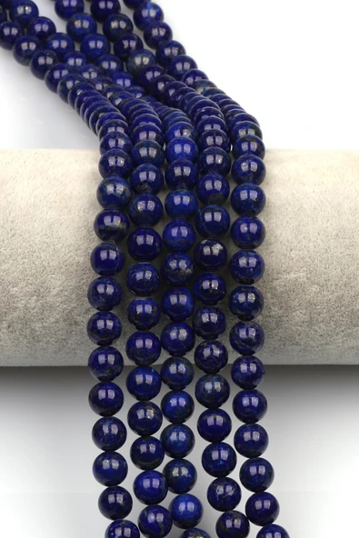 Lapis Lazuli (AAA Kalite) Doğaltaş Dizi 8 mm Küre Kesim ürün görseli 1