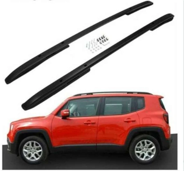 Jeep Renegade Uyumlu 2014 Sonrası Tavan Çıtası Siyah ürün görseli 1