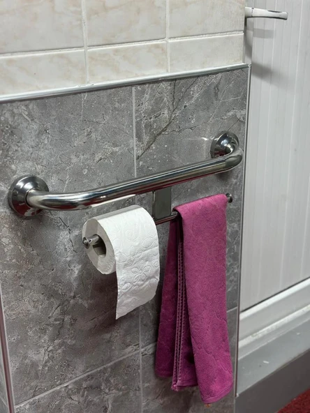 PASLANMAZ BANYO WC HAVLULUKLU TUTUNMA BARI ürün görseli 1