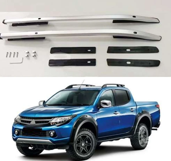Mitsubishi L200 Uyumlu 2015 Sonrası Tavan Çıtası Gümüş Gri ürün görseli 1